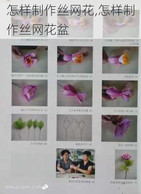 怎样制作丝网花,怎样制作丝网花盆