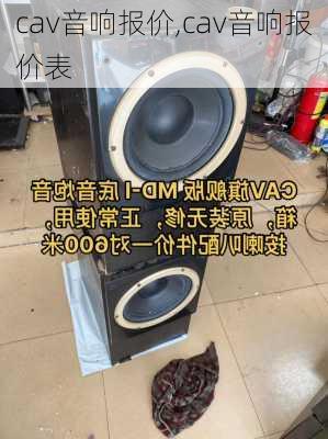 cav音响报价,cav音响报价表