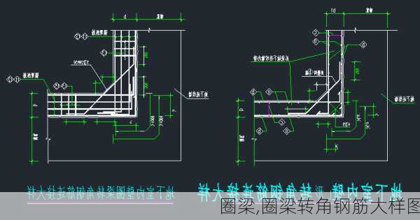 圈梁,圈梁转角钢筋大样图