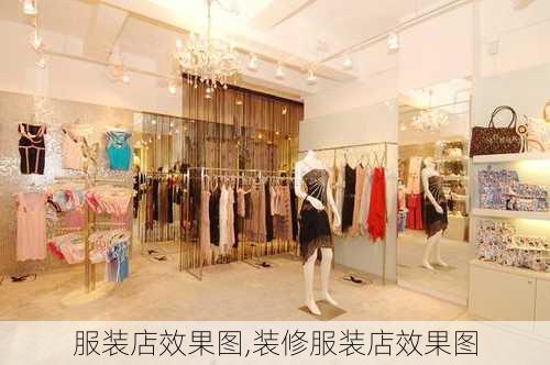 服装店效果图,装修服装店效果图