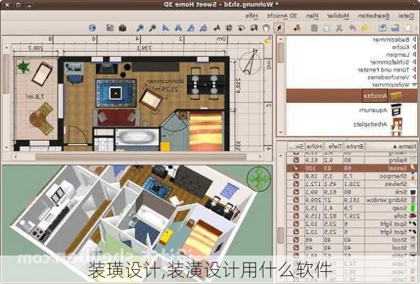 装璜设计,装潢设计用什么软件