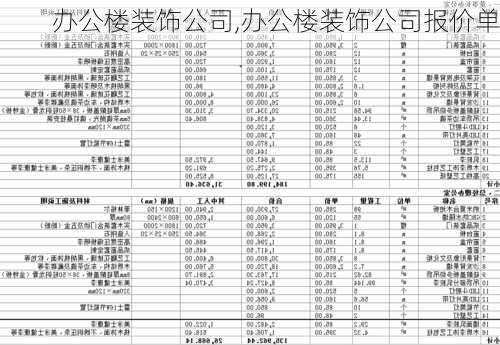 办公楼装饰公司,办公楼装饰公司报价单