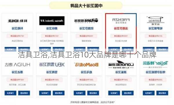 洁具卫浴,洁具卫浴10大品牌是哪十个品牌