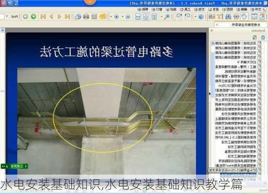 水电安装基础知识,水电安装基础知识教学篇