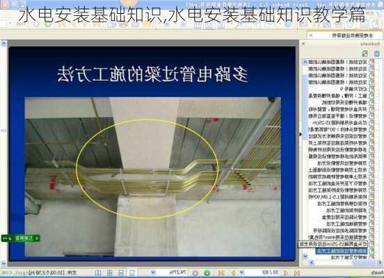 水电安装基础知识,水电安装基础知识教学篇