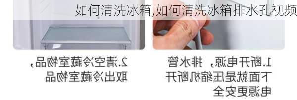 如何清洗冰箱,如何清洗冰箱排水孔视频