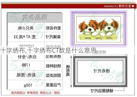 十字绣布,十字绣布CT数是什么意思