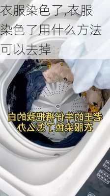 衣服染色了,衣服染色了用什么方法可以去掉