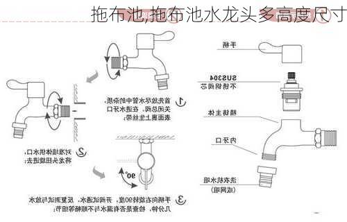 拖布池,拖布池水龙头多高度尺寸