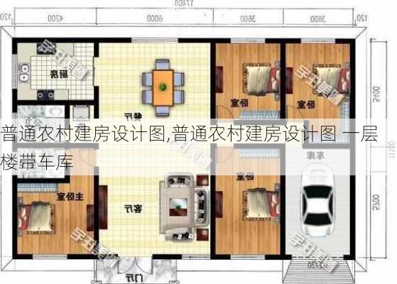 普通农村建房设计图,普通农村建房设计图 一层楼带车库