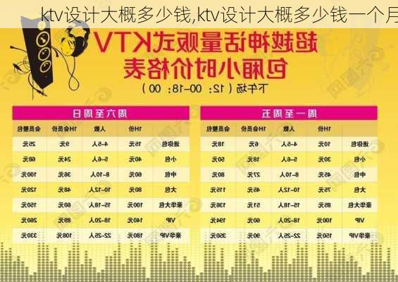 ktv设计大概多少钱,ktv设计大概多少钱一个月