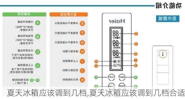 夏天冰箱应该调到几档,夏天冰箱应该调到几档合适