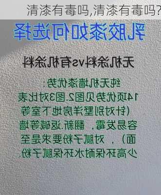 清漆有毒吗,清漆有毒吗?