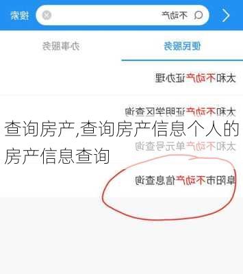 查询房产,查询房产信息个人的房产信息查询