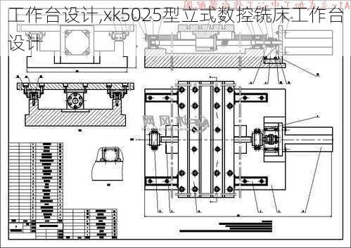 工作台设计,xk5025型立式数控铣床工作台设计