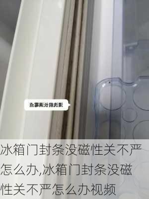 冰箱门封条没磁性关不严怎么办,冰箱门封条没磁性关不严怎么办视频