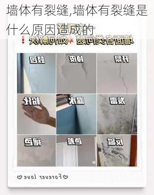 墙体有裂缝,墙体有裂缝是什么原因造成的