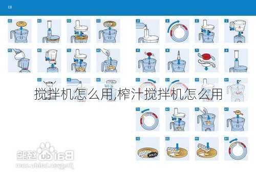 搅拌机怎么用,榨汁搅拌机怎么用