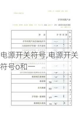 电源开关符号,电源开关符号o和一