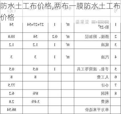 防水土工布价格,两布一膜防水土工布价格