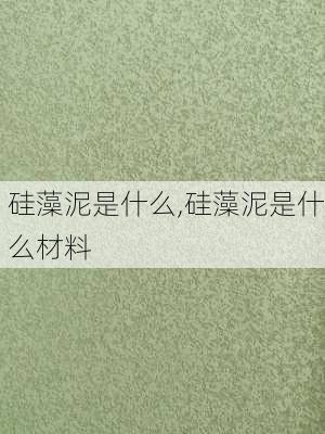 硅藻泥是什么,硅藻泥是什么材料