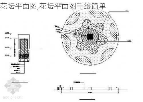 花坛平面图,花坛平面图手绘简单