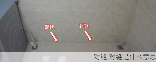 对缝,对缝是什么意思