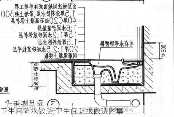 卫生间防水做法,卫生间防水做法图集