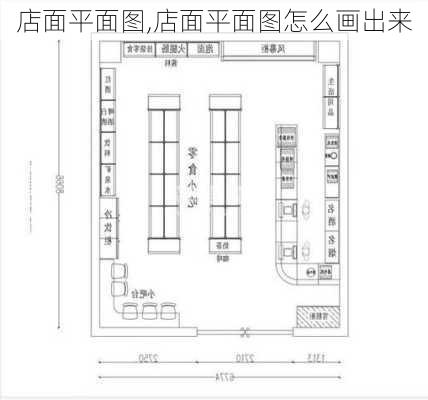 店面平面图,店面平面图怎么画出来