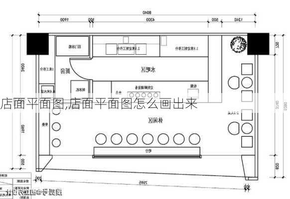 店面平面图,店面平面图怎么画出来