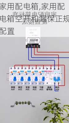 家用配电箱,家用配电箱空开和漏保正规配置