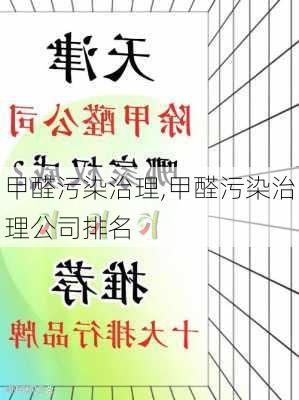 甲醛污染治理,甲醛污染治理公司排名